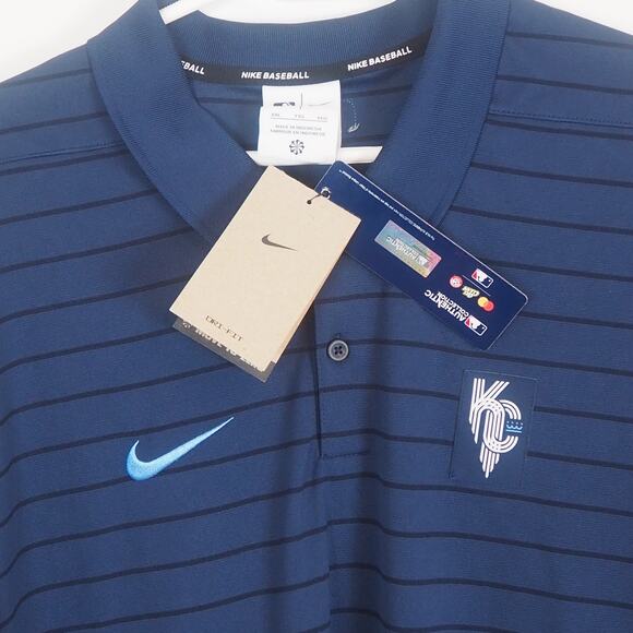 NWT Kansas City Royals Nike Dri Fit City Connect Polo‎ Shirt Mens Size XXL - Picture 4 of 11